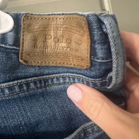 Men's Polo Ralph Lauren Slim Straight Blue Jeans - Picture 6 of 7